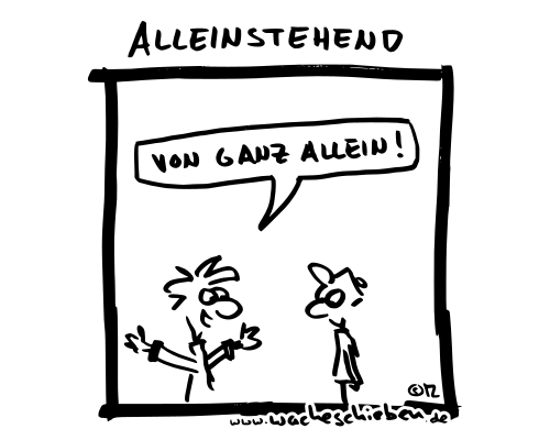 alleinstehend