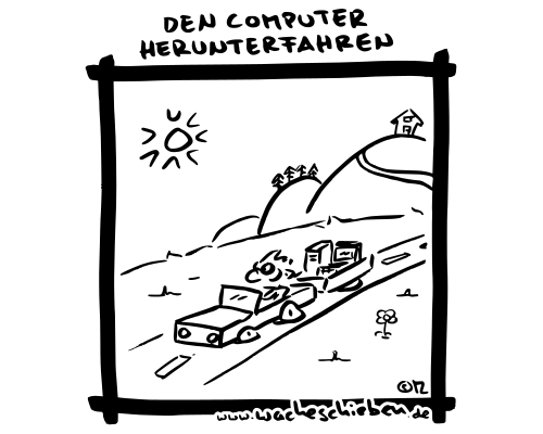 den Computer herunterfahren